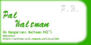 pal waltman business card